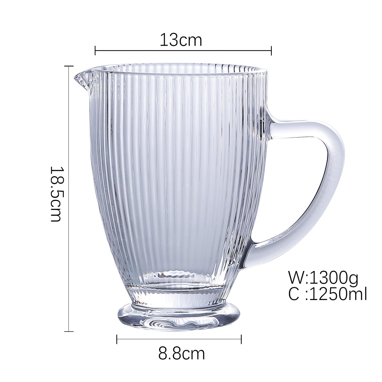 Solid Color Glass Pitcher